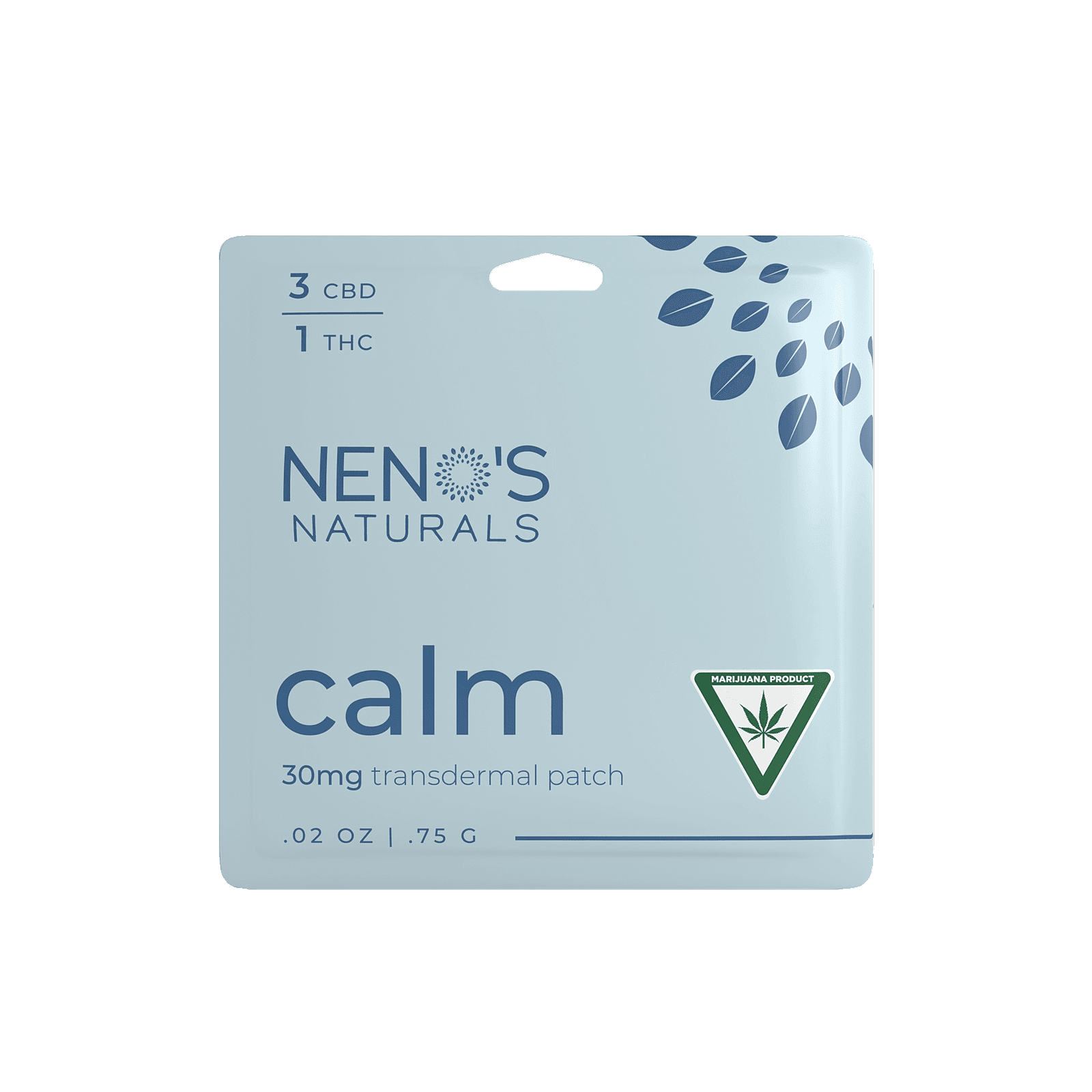 Neno's Naturals 3:1 CBD/THC Calm Patch 30mg